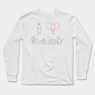 I Heart Animals Long Sleeve T-Shirt